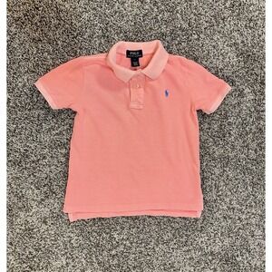 Polo Ralph Lauren Shirt Boys Size 5  Peach/Coral Casual